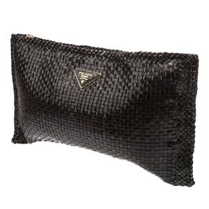 Prada leather clutch